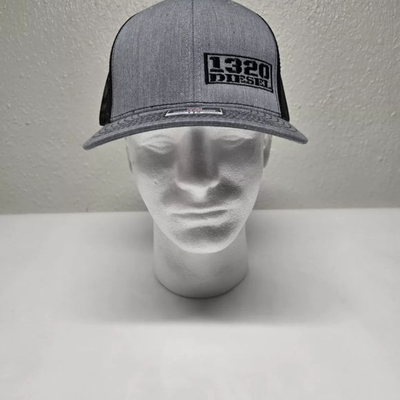Richardson Gray and Black Trucker Hat - Picture 2 of 2
